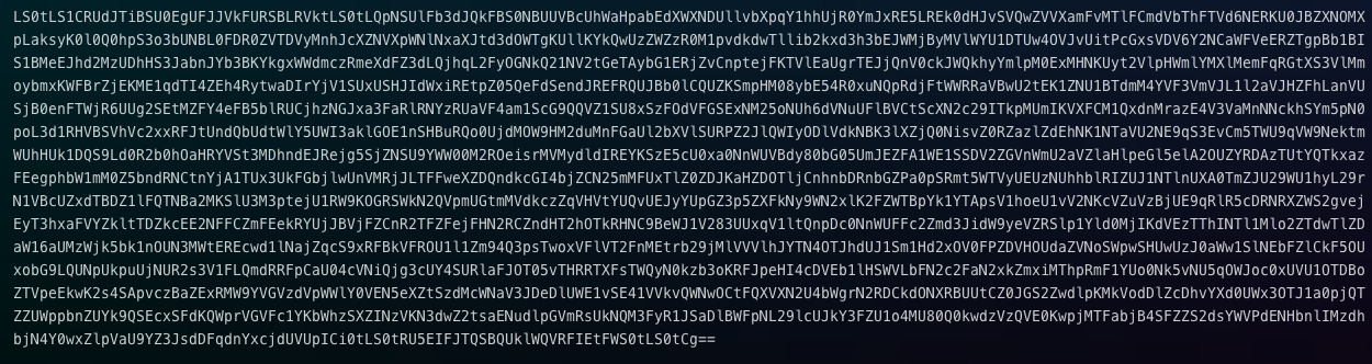 Database base64 RSA key